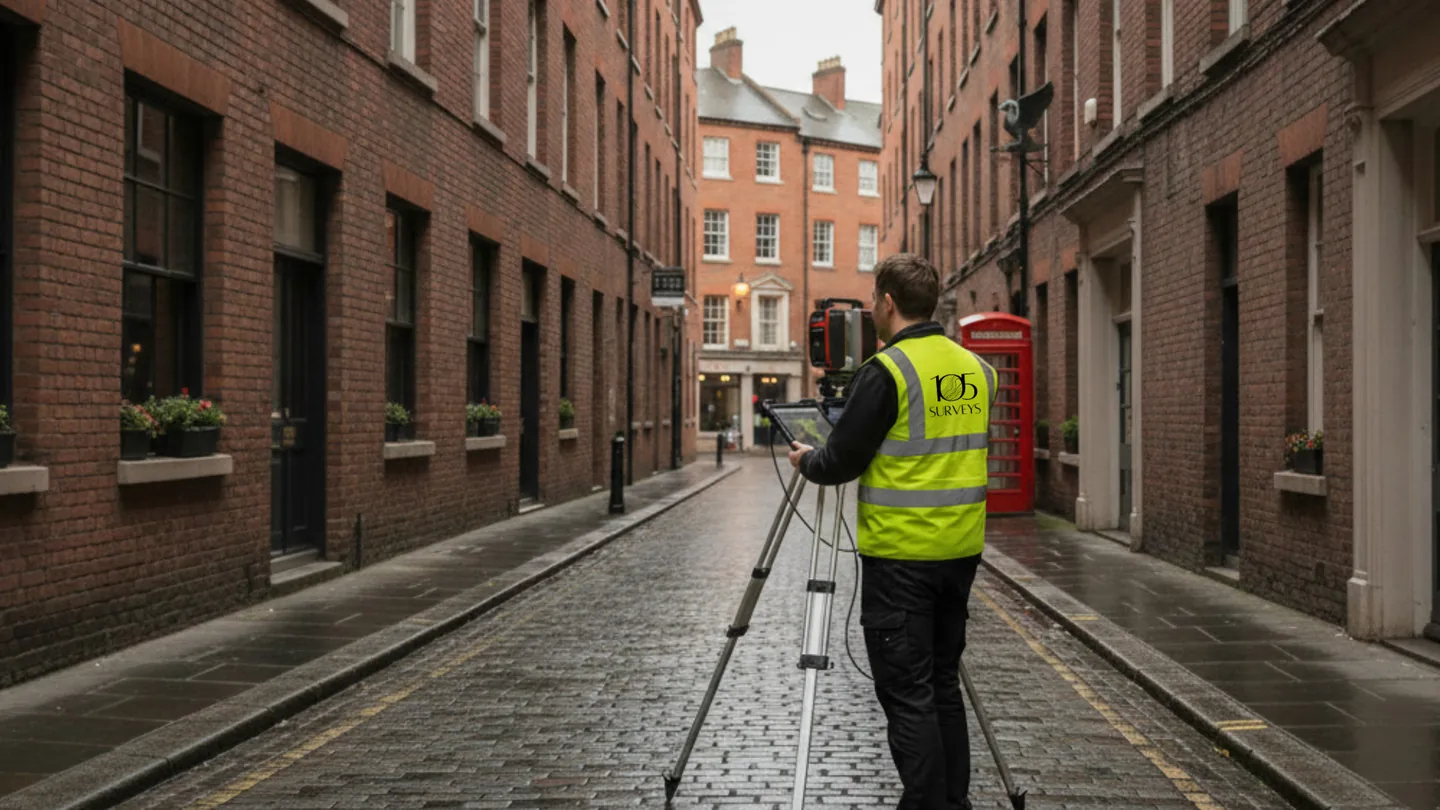 105 Surveys team on location